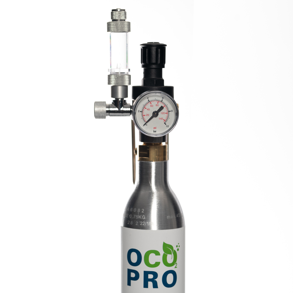 CO2-Druckminderer inkl. Blasenzähler. Kompatibel mit SodaStream Zylinder o.Ä. | Aquarium CO2-Anlage