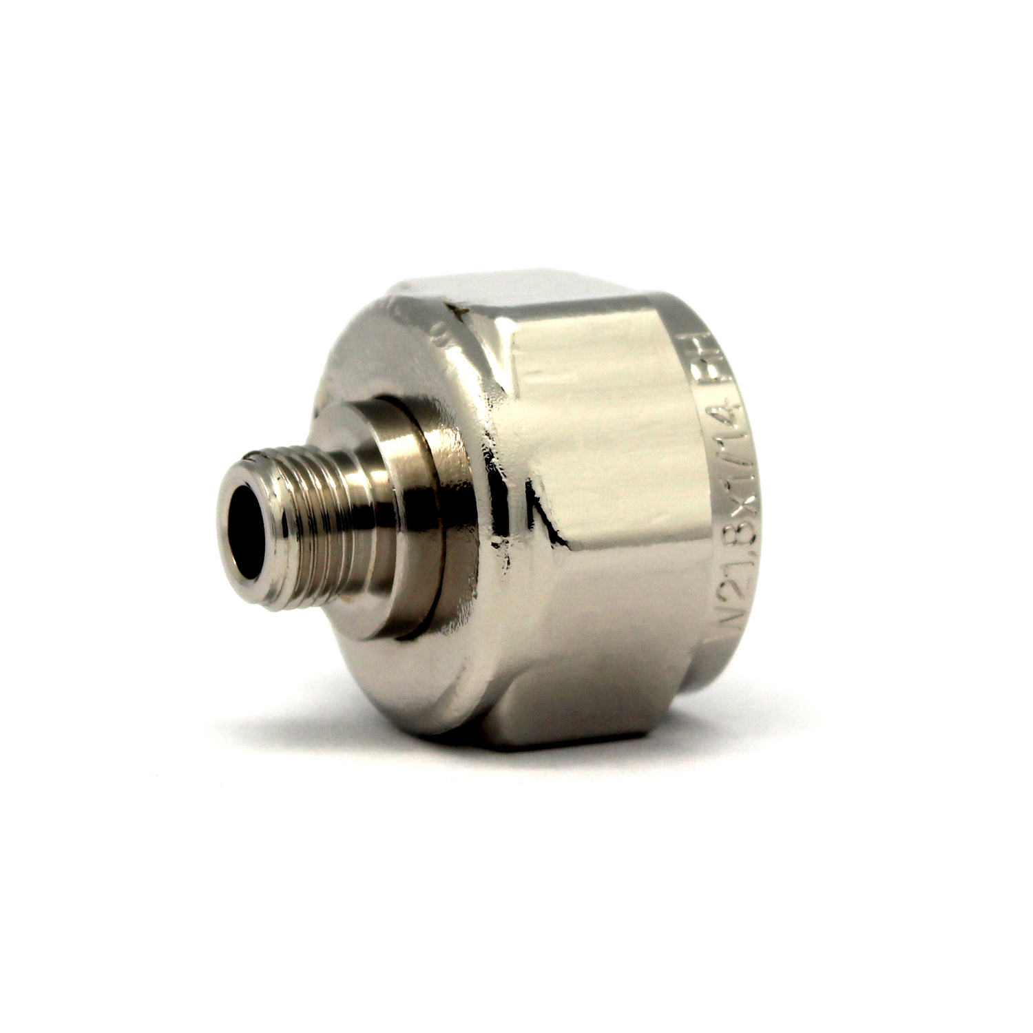 CO2 Adapter für Druckminderer von Einweg M11x1 auf Mehrwegflasche W 21.8 x 1/14