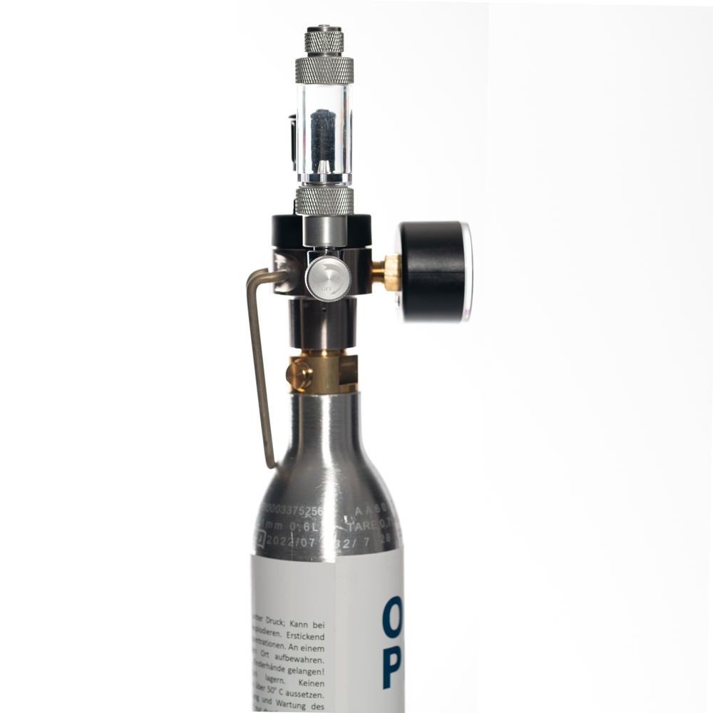 CO2-Druckminderer inkl. Blasenzähler. Kompatibel mit SodaStream Zylinder o.Ä. | Aquarium CO2-Anlage