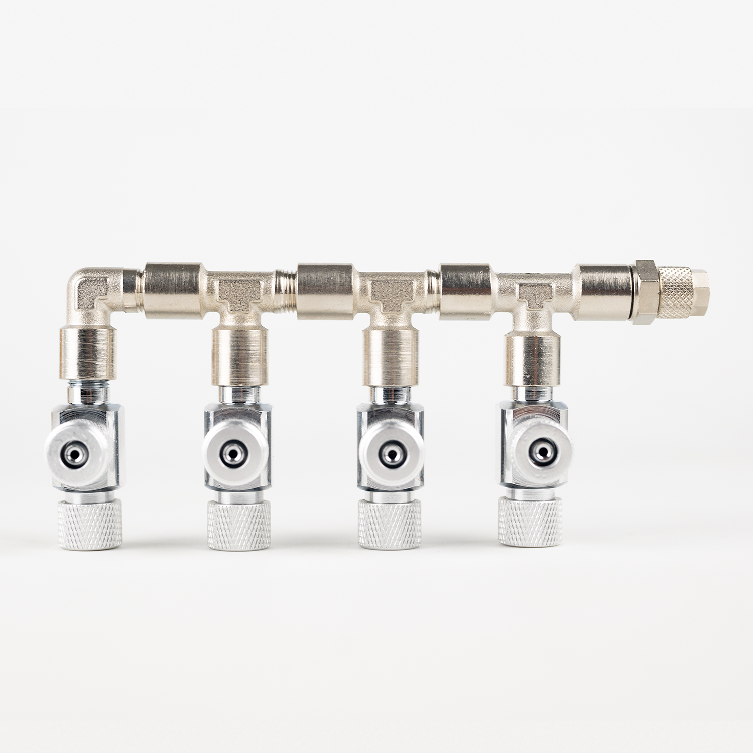 CO2 Verteiler 2er | 3er | 4er | 5er für Aquarium CO2-Anlagen – 4er Verteiler